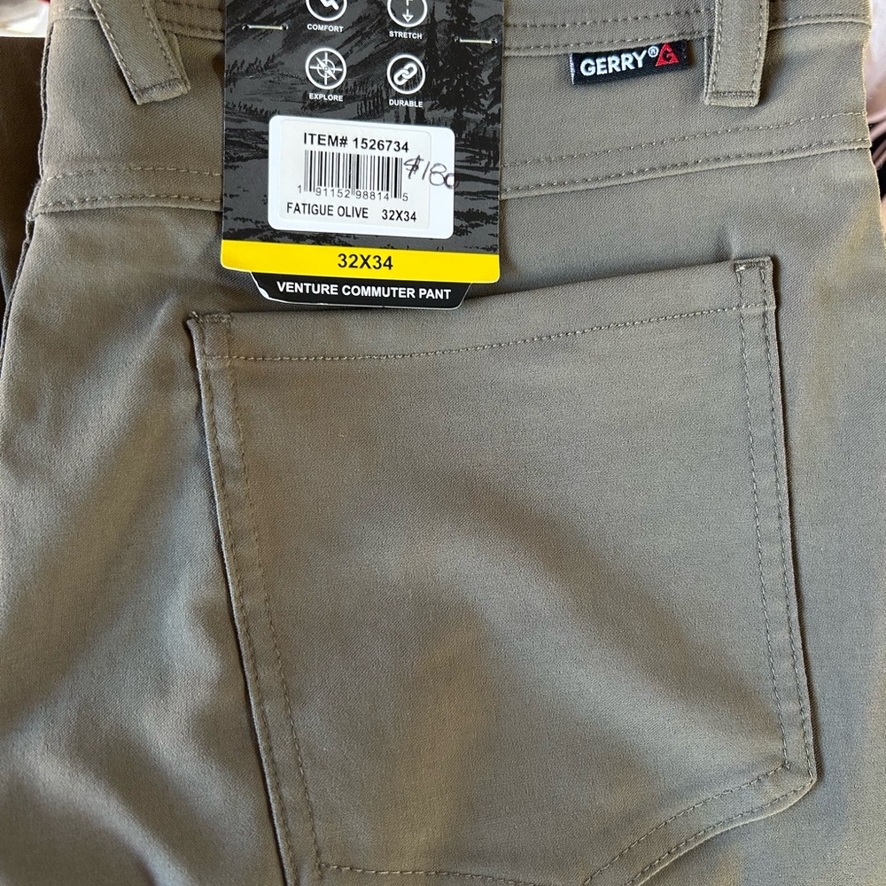 Gerry Venture Commuter Fatigue Olive Pants - Olive